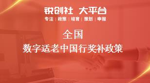 全國數(shù)字適老中國行相關配套獎補政策