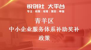 青羊區(qū)中小企業(yè)服務體系補助相關配套獎補政策
